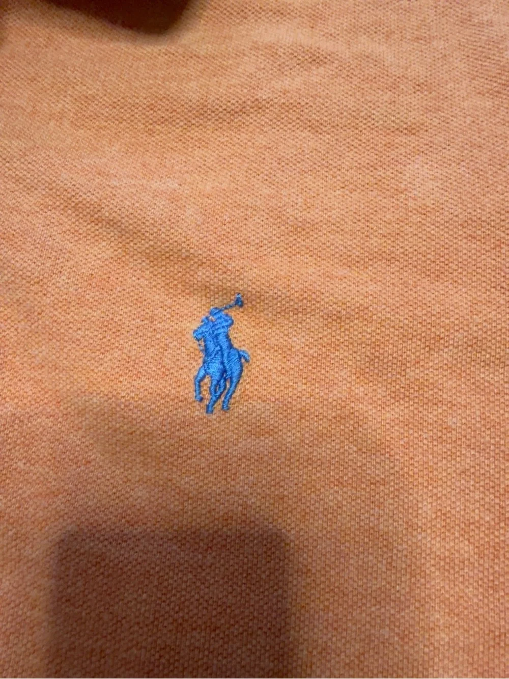 Polo Ralph Lauren Men’s XL Orange Classic Fit Polo Shirt Blue Pony